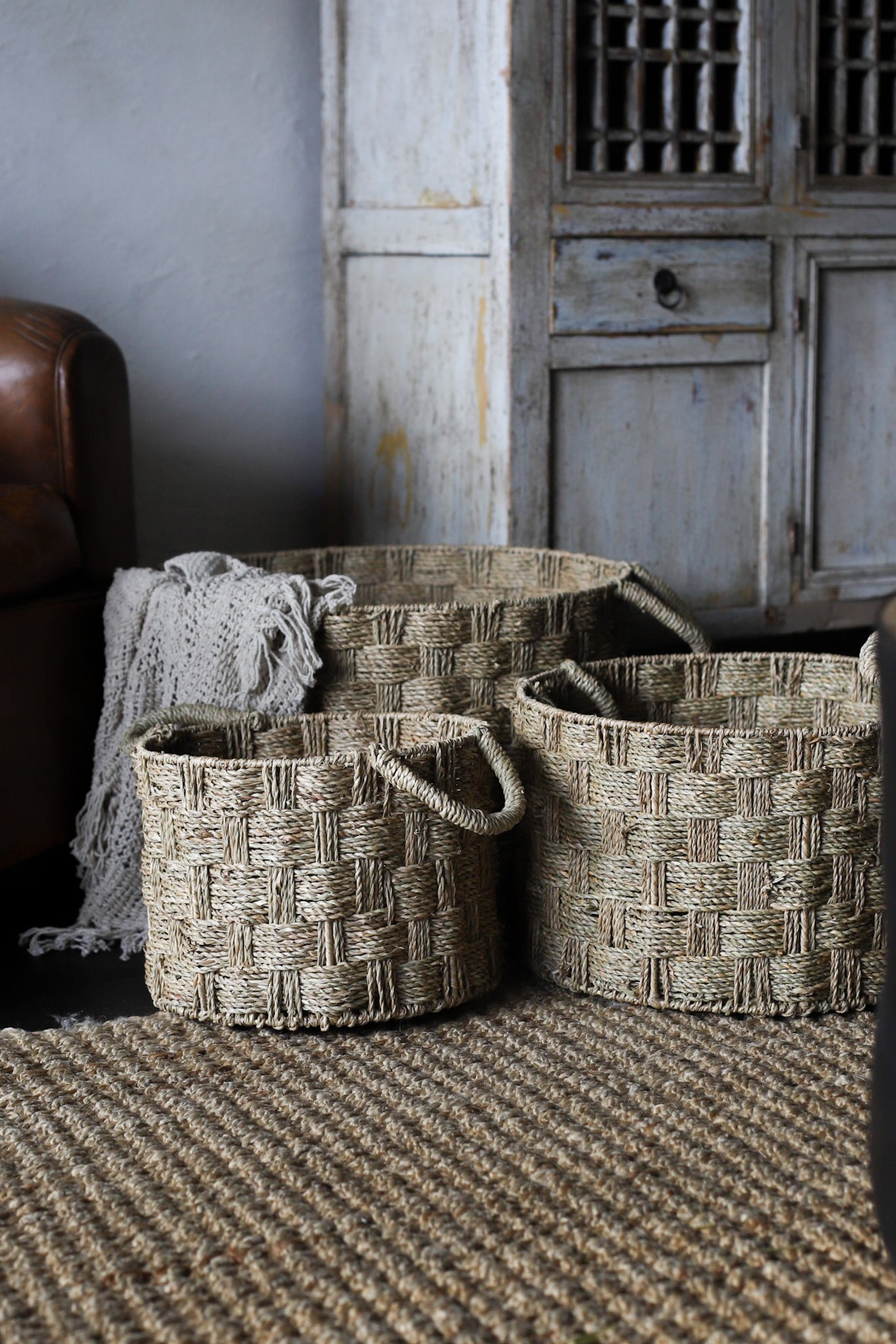 Quad Seagrass Basket