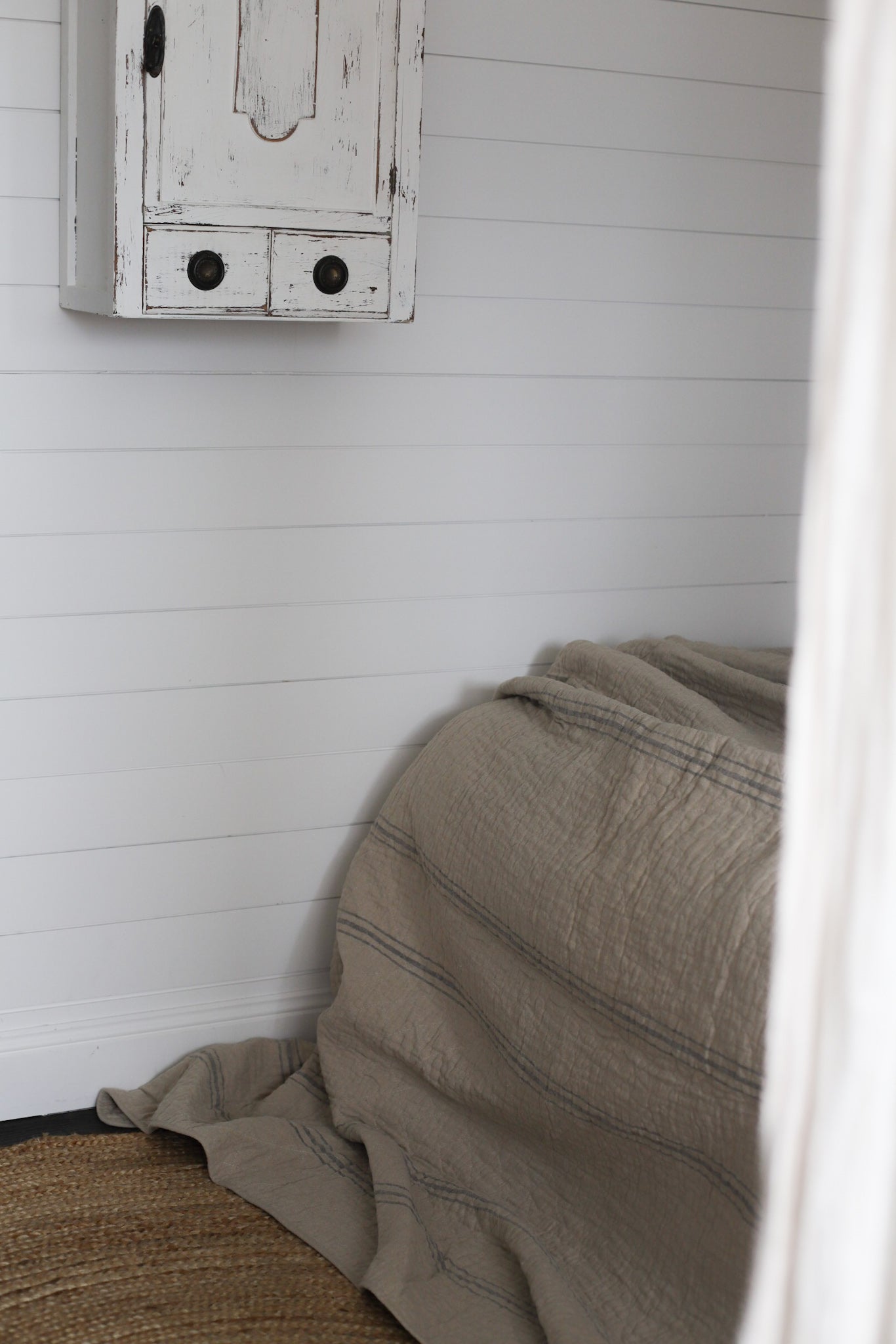 French stripe coverlet