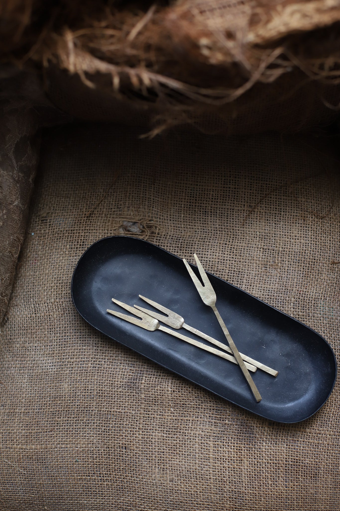 Brass Fruit Fork