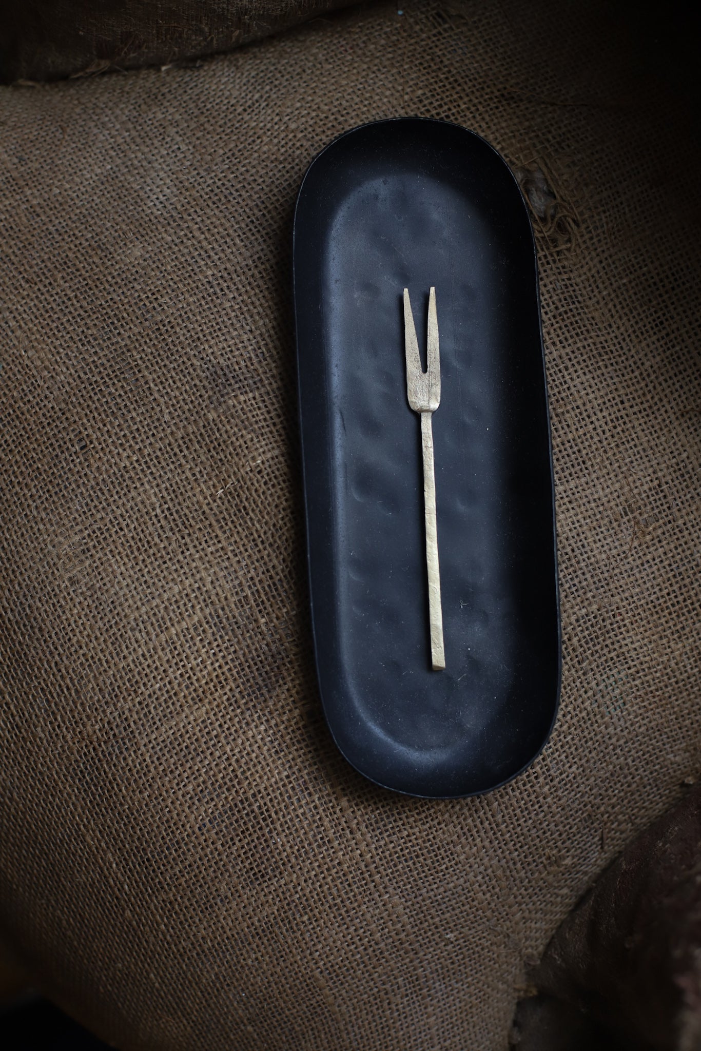 Brass Fruit Fork