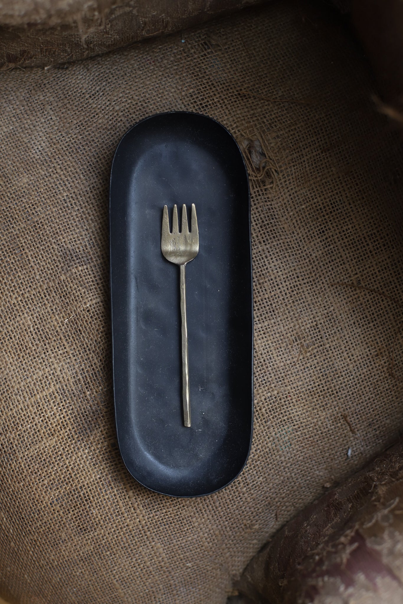 BRASS TAPAS FORK