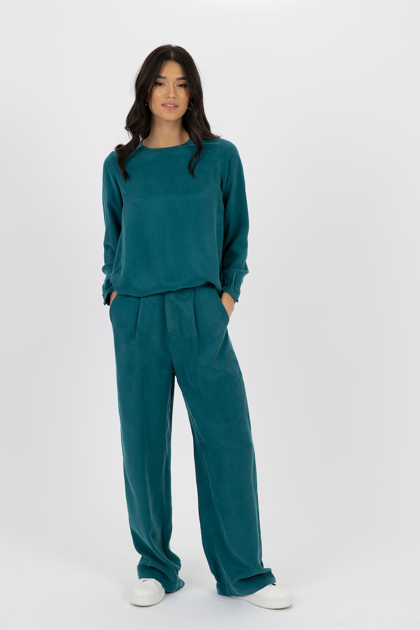 SARA BLOUSE - TEAL