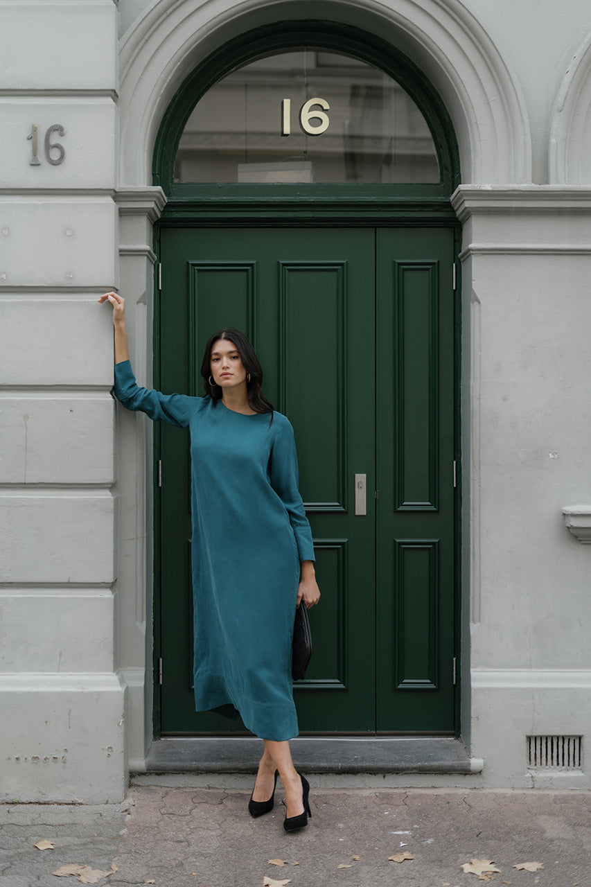Aubrey Dress - Teal