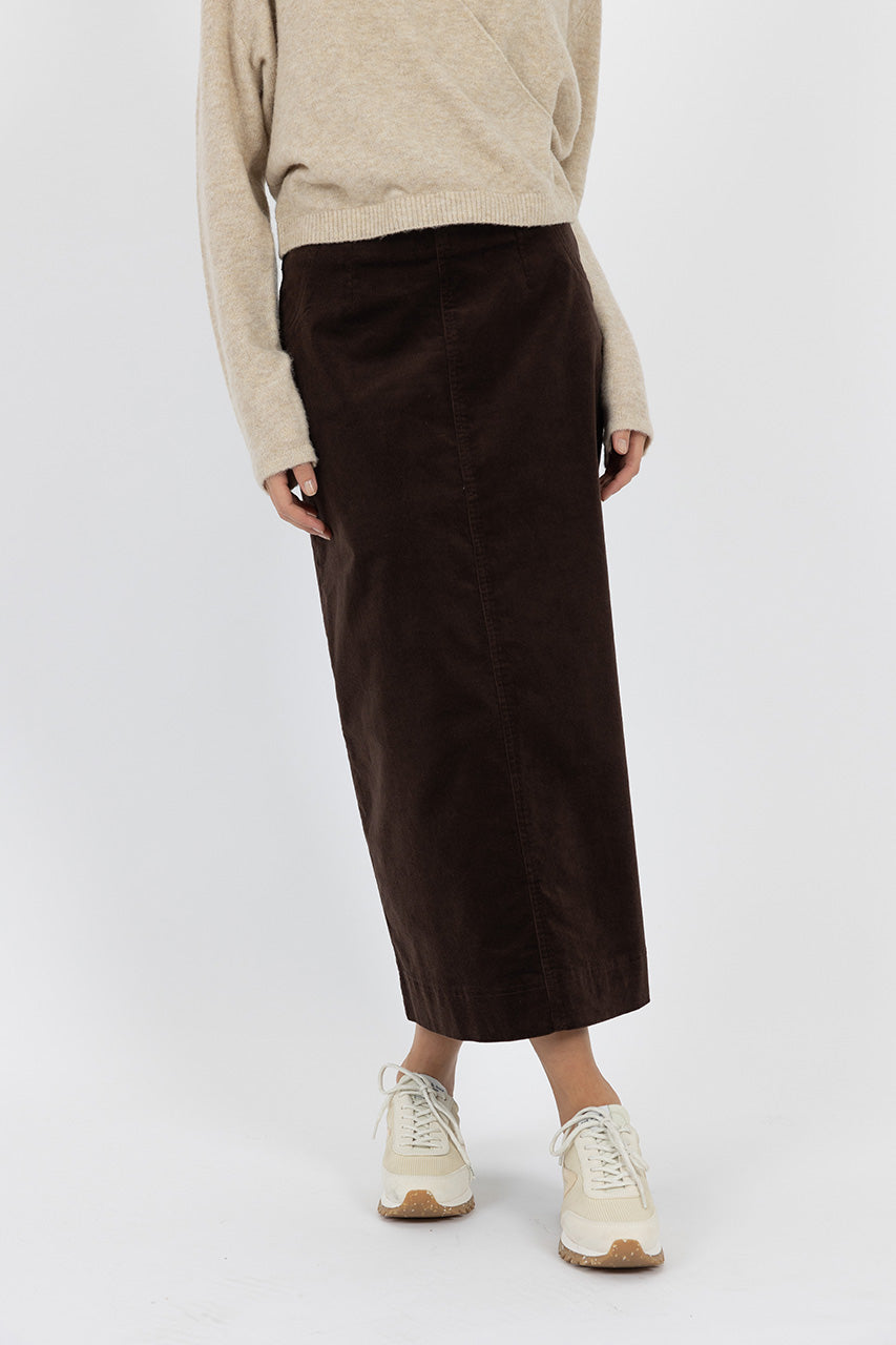 BILLIE skirt - Sea Green + Cocoa