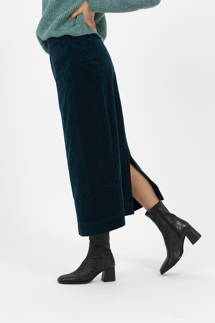 BILLIE skirt - Sea Green + Cocoa