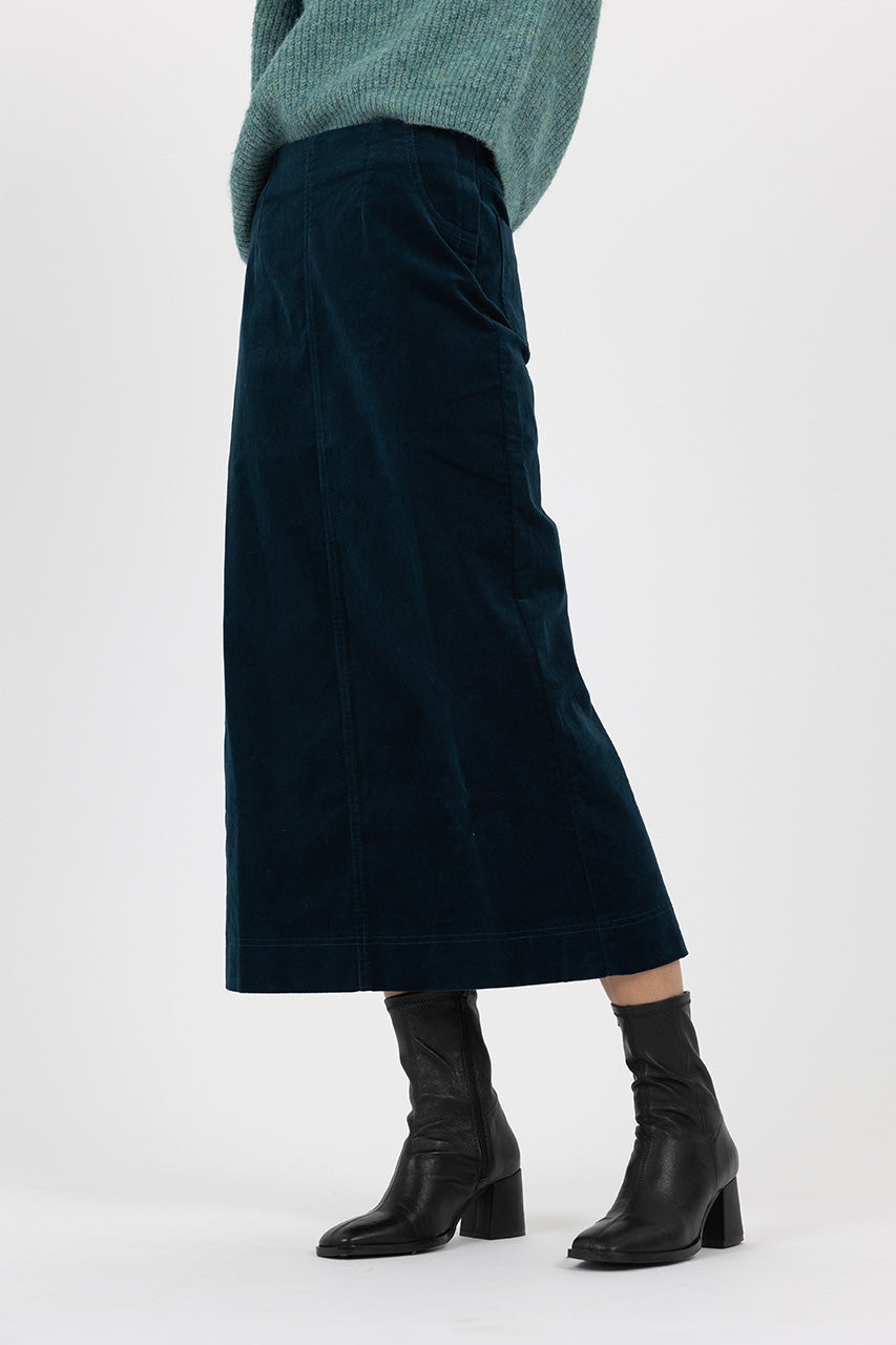 BILLIE skirt - Sea Green + Cocoa