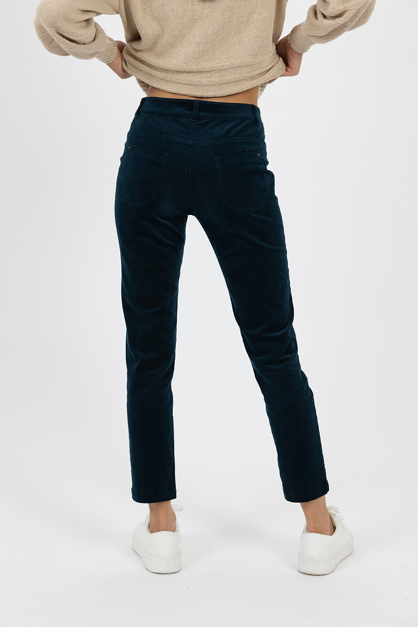 QUEEN CORD PANTS - MOSS