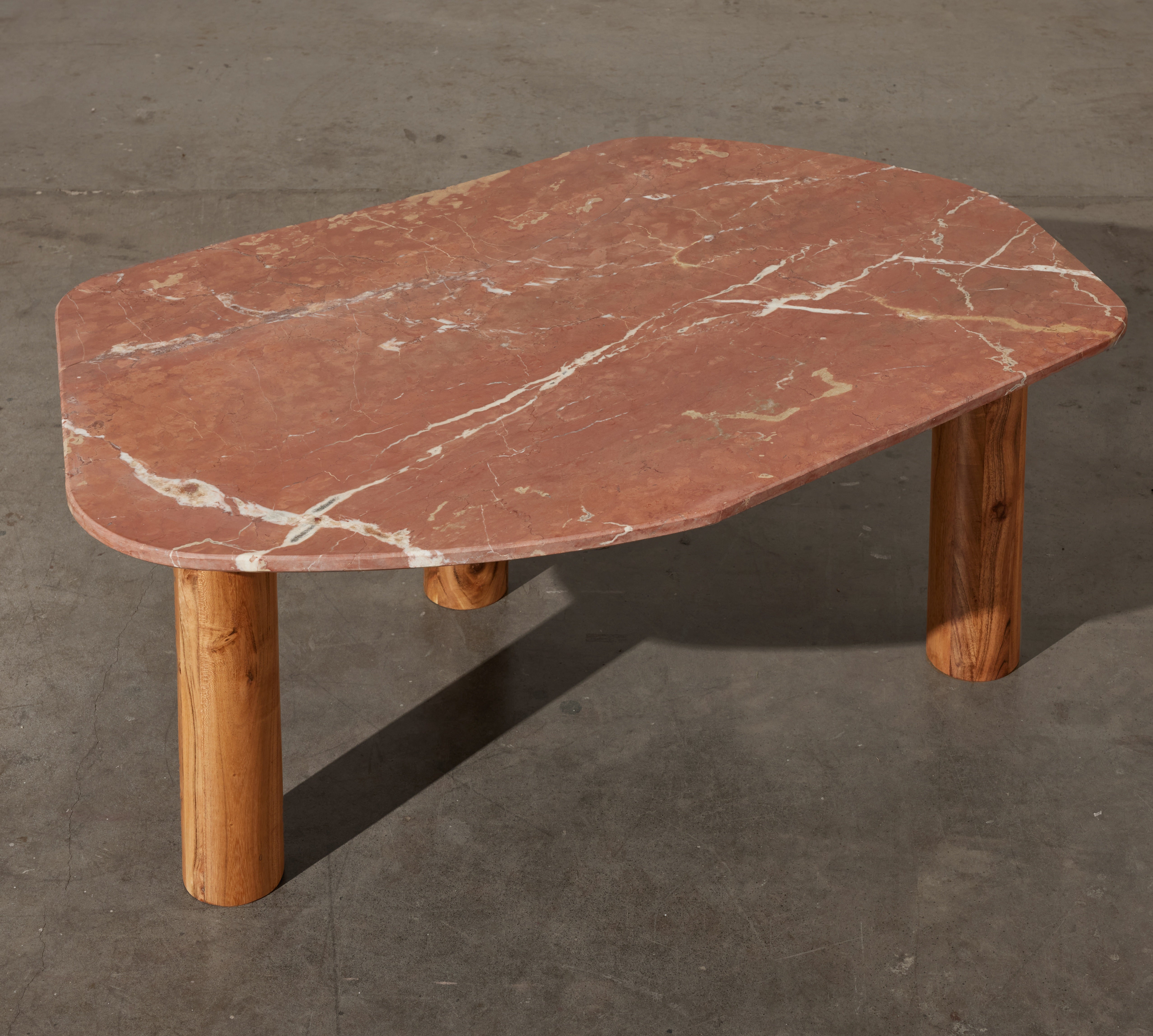 Pedro Red Alicante Marble Coffee Table
