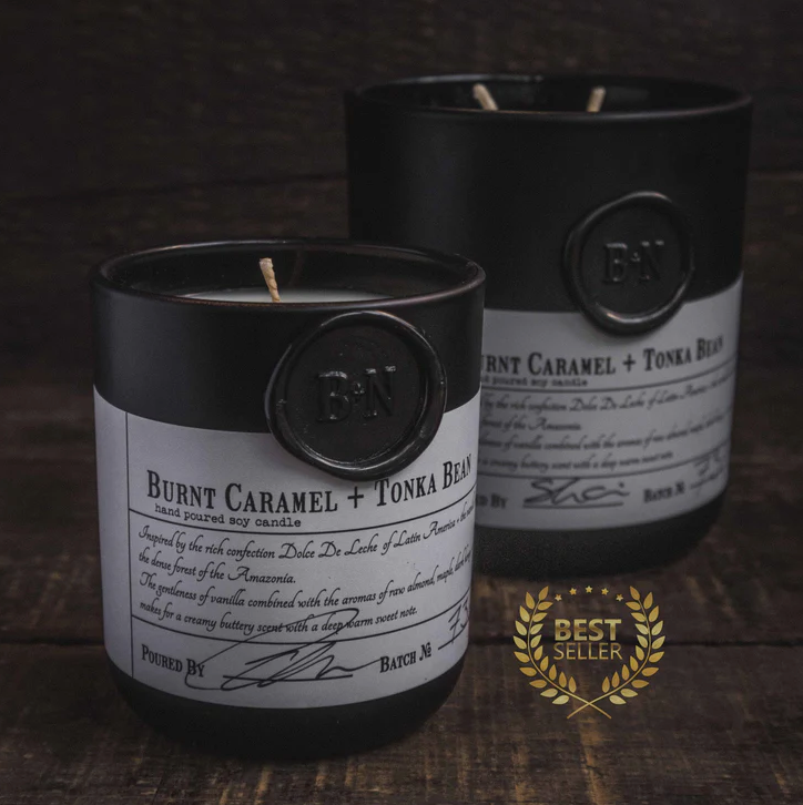 Blanc + Nero Burnt Caramel + Tonka Bean candle