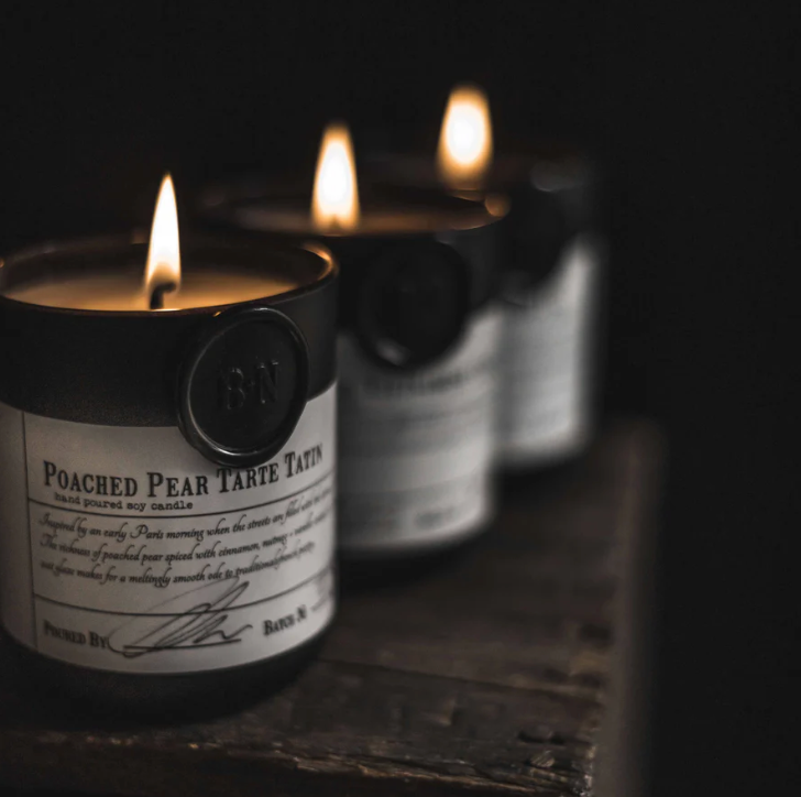 Blanc + Nero Poached Pear Tarte Tatin candle