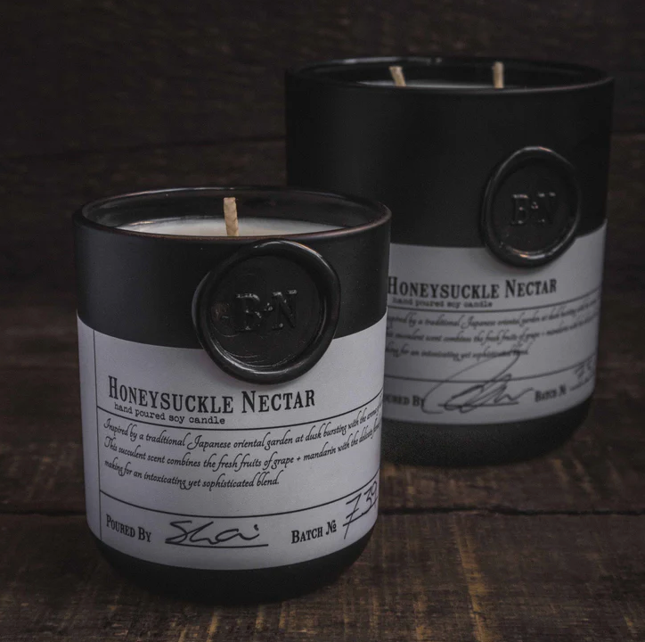 Blanc + Nero Honeysuckle Nectar candle