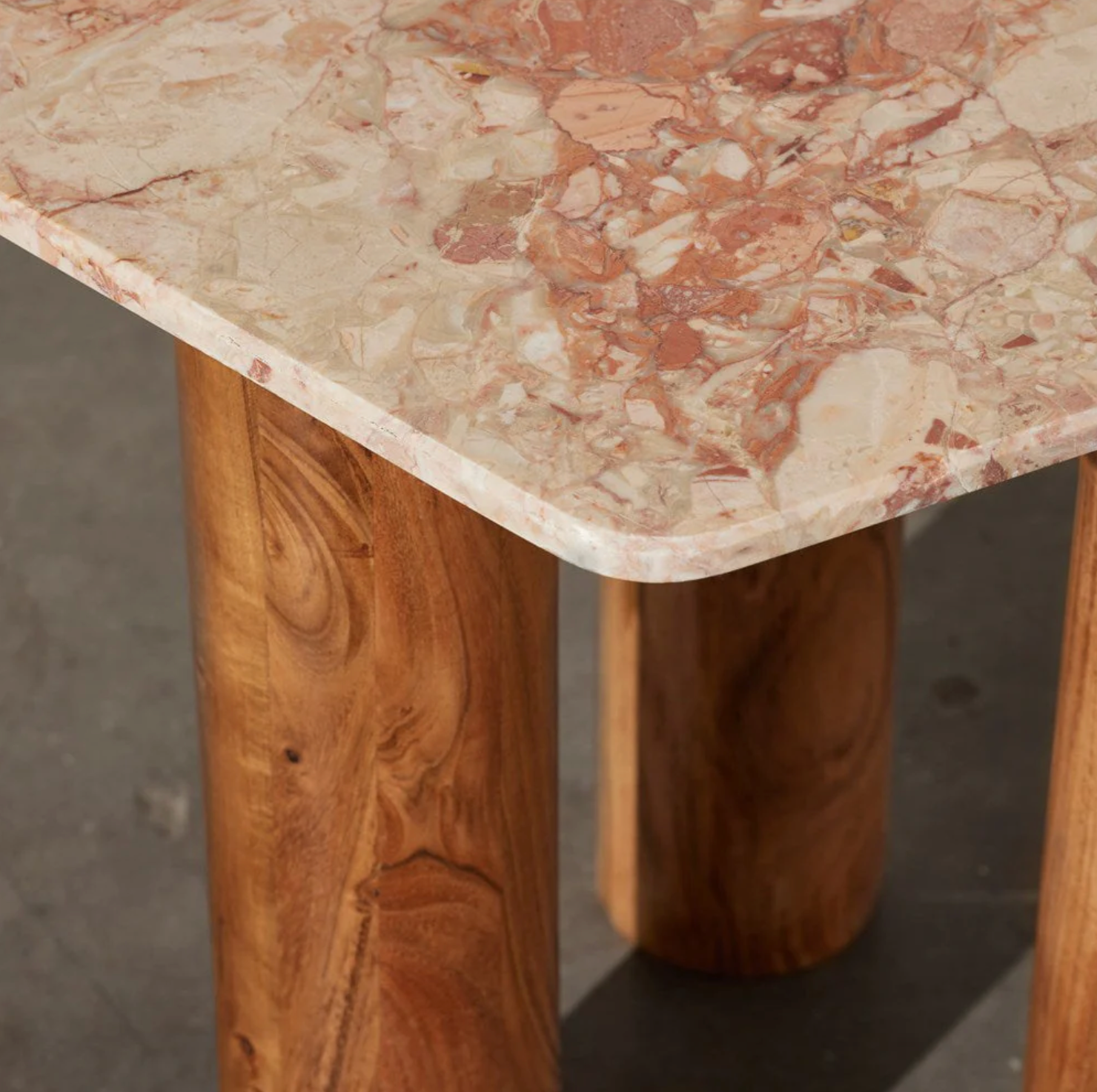 Jackson Marble Side Table Onyx Travertine