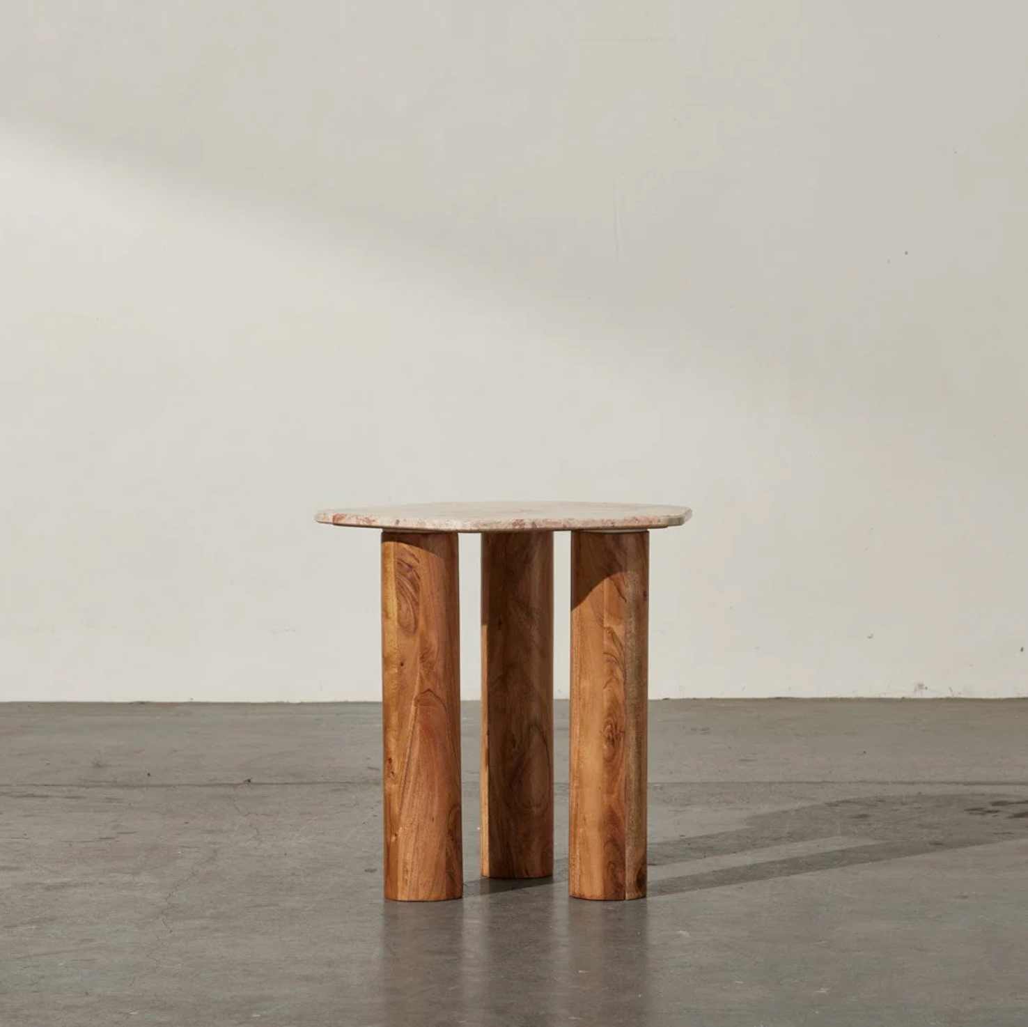 Jackson Marble Side Table Pink Lagoon