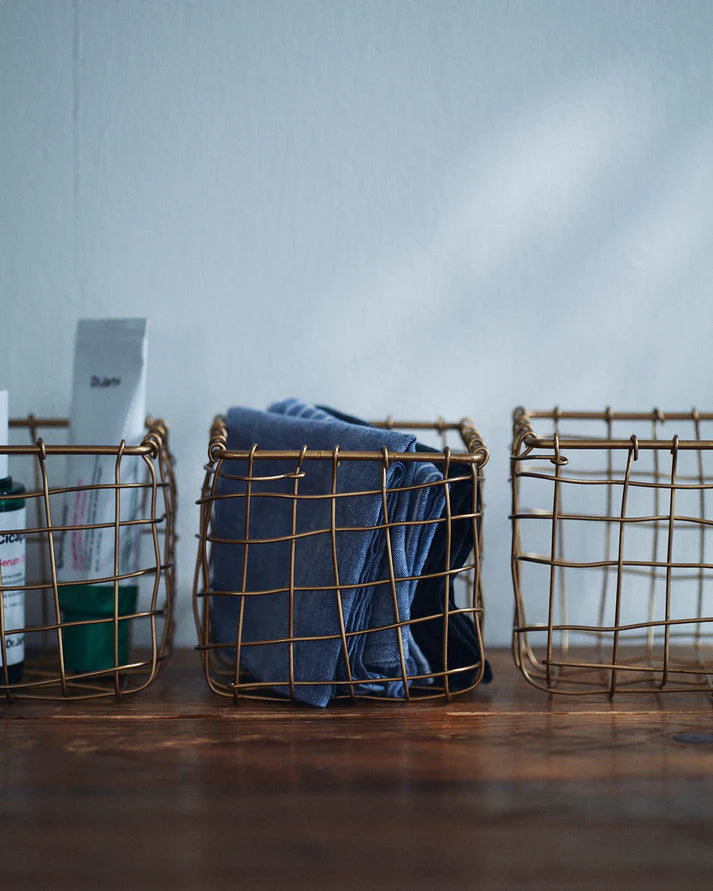 Brass Basket - Square