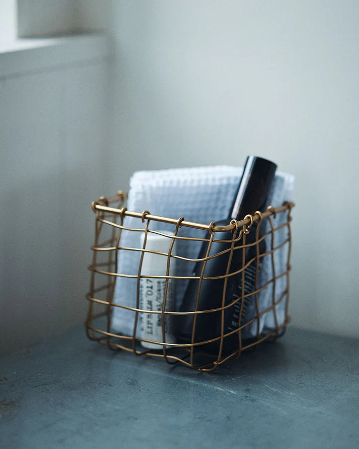 Brass Basket - Square