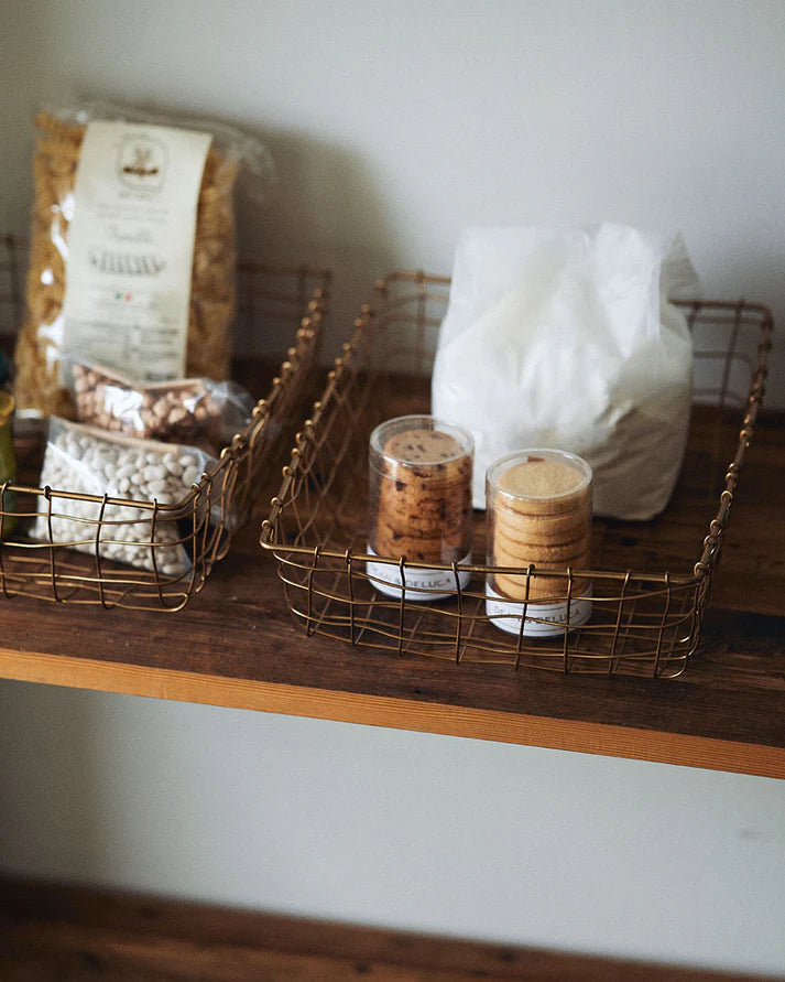 Brass Wire Basket - Large