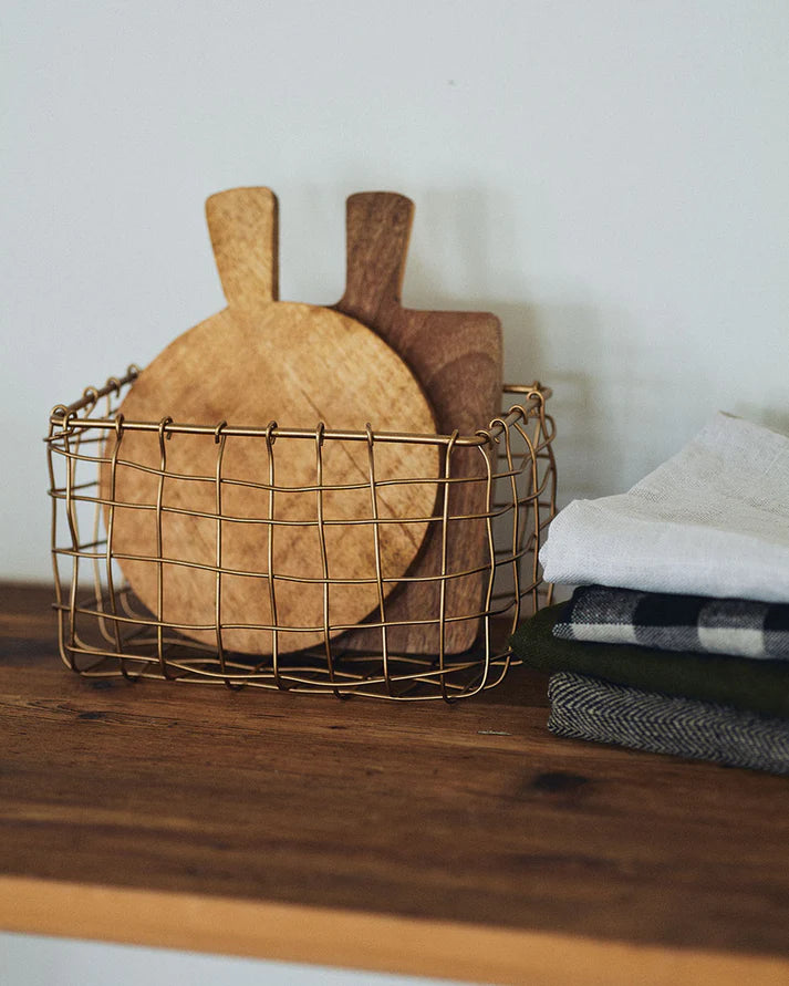 Brass Basket - Rectangle