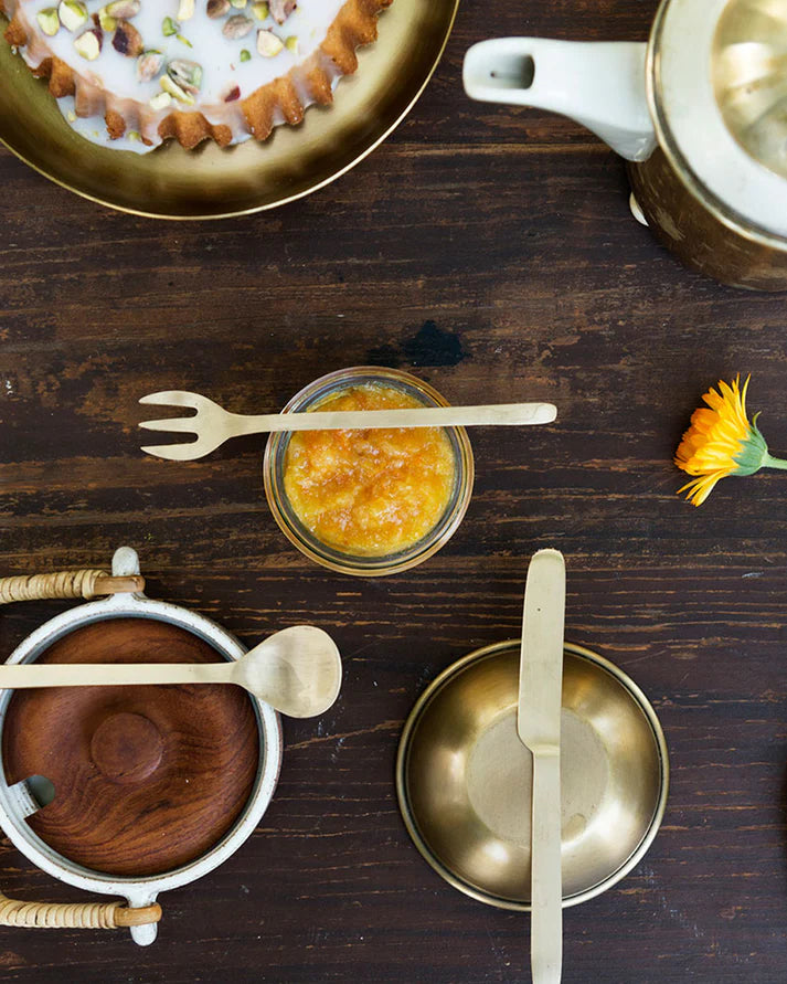 Brass Desert Spoon