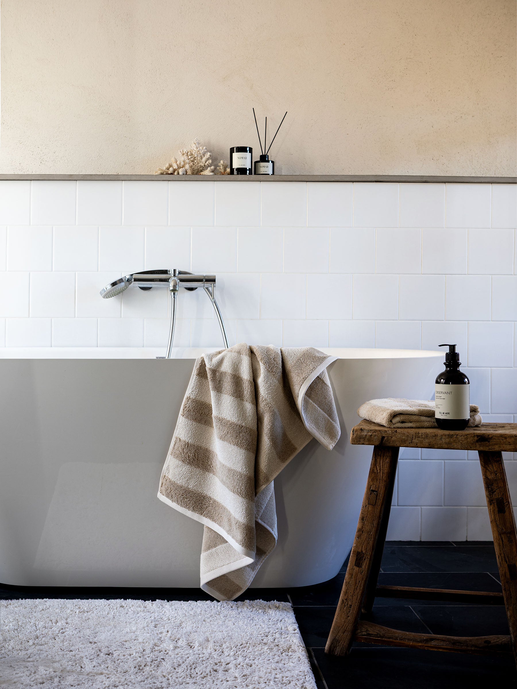 Cleo Striped Bath Towel